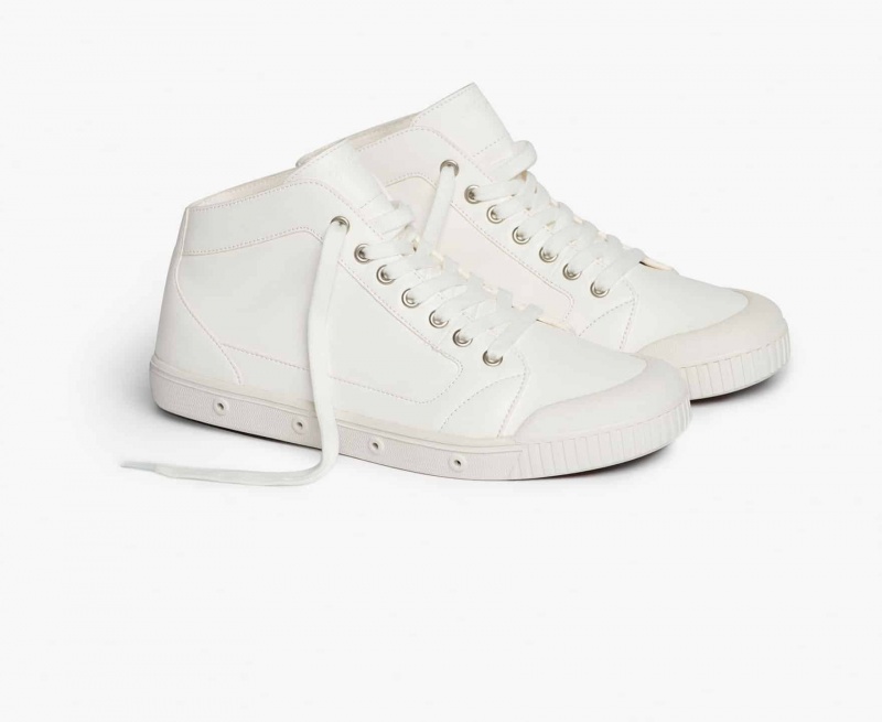 Basket Spring Court M2 Lambskin Blanche Homme | TFH-76895165